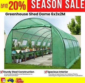Greenfingers Greenhouse Walk in Green House Tunnel Plant Garden Shed Dome 6x3x2M - Picture 1 of 7