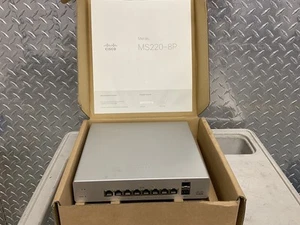Przełącznik sieciowy Cisco Meraki MS220-8P Gigabit Ethernet - Zdjęcie 1 z 1