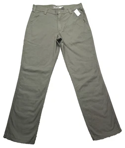 New Carhartt Pants Mens Sz 32x32 Relaxed Fit Canvas Dungaree Work Rugged Flex - Picture 1 of 13