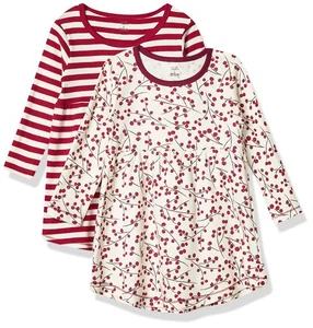 Girls, Toddler, Baby and Womens Organic Cotton Short-Sleeve and Long-Sleeve D... - Picture 1 of 4