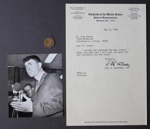 1967-83 California Congressman Paul McCloskey signed autograph letter & photo -- - Picture 1 of 1