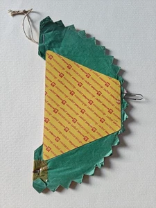 Carta Vintage Natale A nido d'ape Decorazione Carta Palla da Appendere Winfield 22cm - Foto 1 di 8