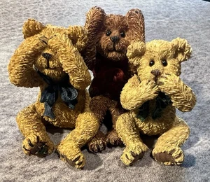 Boyds Bears figurine See No Speak No Hear No Evil - Picture 1 of 5