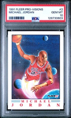 1991 Fleer Pro-Visions Michael Jordan #2 PSA-10 - Image 1 of 3