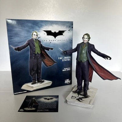 Figura Estatua Caballero Oscuro THE JOKER KOLBY JUKES De Colección Rara A/P #1595 Certificado de Autenticidad Foto 1 de 4