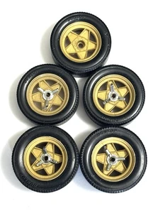 Gold Racing Wheels & Dunlop Tires 1/18 Scale - Picture 1 of 6