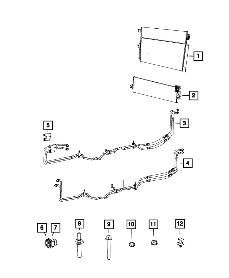 Genuine Mopar Transmission Oil Cooler 68596478AA - Image 1 of 4
