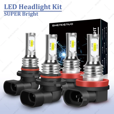 For Kenworth T370 T680 T880 Truck 2013-2022 6000K LED Headlights Bulbs High Low - Image 1 of 4