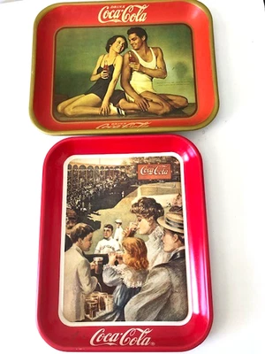 (2) COKE Trays-JohnnyWeissmuller/O'Sullivan Reproduction &1989 ClevelandBaseball - Image 1 of 4