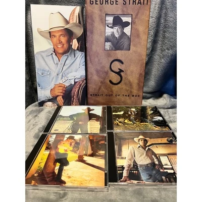 George Strait Strait Out of the Box 4 CD Set MCA 1995 Country Music Collection Foto 1 de 4