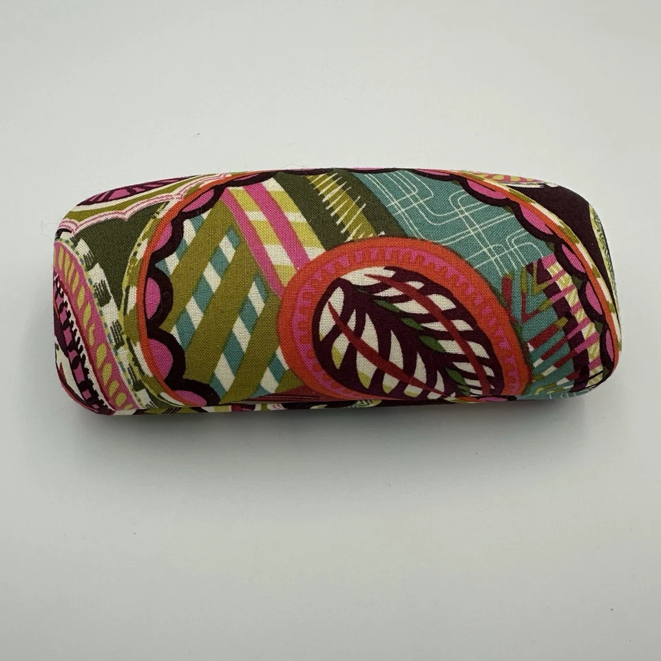 Vera Bradley - Estuche rígido para gafas Paisley Clam - Verdes, Rosas - Colores otoñales Foto 1 de 4