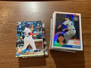 2018 Topps  Mets Series 1, 2 Update Chrome Set + inserts + relics 110 cards - Picture 1 of 1