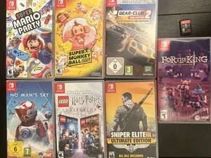 Switch Game Lot - Mario Party, No Mans Sky, Diablo, Lego Harry Potter And More - Picture 1 of 5