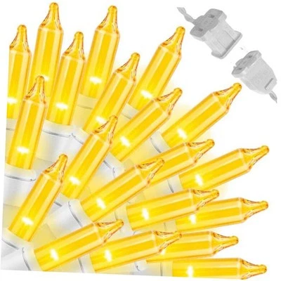 Juego de luces amarillas de Navidad 100 unidades 19,6 pies alambre incandescente amarillo-blanco Foto 1 de 4