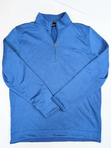 Under Armour Blue Cold Gear Golf Loose Fit 1/4 Zip Sweater Men's Size Large - Picture 1 of 6