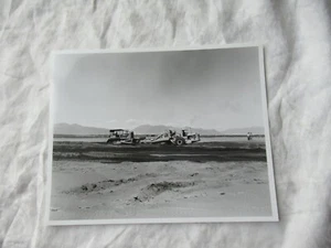 Original photo tractor pushing scraper black & white 10x8 photo  - Picture 1 of 1