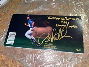 Pat Listach Signed 1993 Milwaukee Brewers Media Guide - Picture 1 of 3