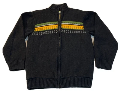Crazy 8 Boys Sweater Jacket Gray, Thick Sherpa Lining, WARMTH, GUC, Medium 7/8 - Image 1 of 4