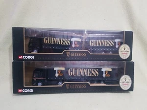 Corgi 59529 and 59531 Guinness ERF Curtainside HGV Lorry Die Cast - Picture 1 of 7