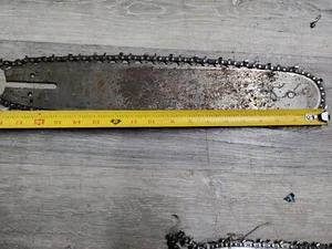 Barra y cadena guía motosierra vintage 1650-2204 33576 15"" barra 18-1/2"" en general - Imagen 1 de 3