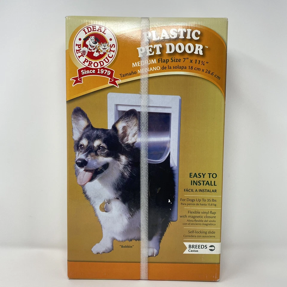 Dog Door Medium Cat Lockable Plastic Flap Frame Safe Way Ideal Pet Products