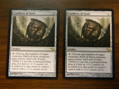 MTG Shadowmoor Caldron Of Souls x2 Artifact Rare Unplayed Excellent - NM - Image 1 of 2