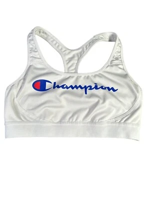 Champion Sports Bra Sz Medium Script Logo Moderate Support Moisture Wicking - Image 1 of 4
