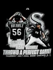 2009-Boys-Youth-Chicago White Sox-Buehrle-Perfect Game-Black T Tee-Shirt-XL - Picture 1 of 1