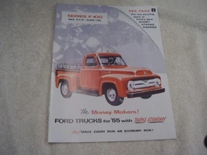 1955 FORD TRUCK F100 BROCHURE FREE POSTAGE - Picture 1 of 5
