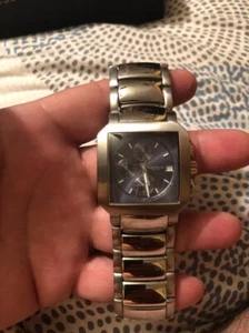 KENNETH COLE MEN'S WATCH KC3456 LARGE STAINLESS SILVER CHRONOGRAPH NEW YORK CITY - Picture 1 of 3