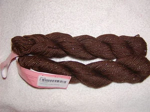 2 SKEINS - Louisa Harding ORIELLE - Color #11 - CAFE. 97% Alpaca~3% Metallic - Picture 1 of 2