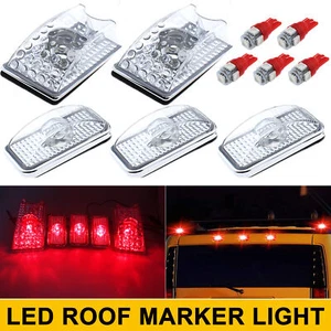 Set of 5 Top Roof Cab Marker Running Light Lens Bulbs for Hummer H2 SUT 03-09 - Picture 1 of 10