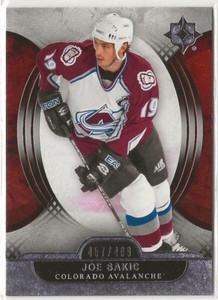 2013-14 Ultimate Collection #5 Joe Sakic 457/499 Colorado Avalanche Upper Deck