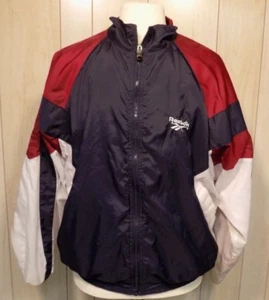 Chaqueta cortavientos para hombre Reebok talla XL con cremallera completa - Imagen 1 de 5