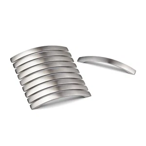 10 x 160mm Brushed Nickel Handle Kitchen Silver Cupboard Cabinet Drawer Bar Pull - Picture 1 of 16