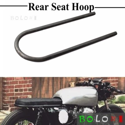 Tubo de 7/8" de 9" de ancho marco de asiento trasero aro bucle para Honda CB400 CB500 600 Café Racer Foto 1 de 4