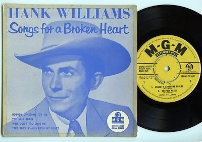 Rare Country EP - Hank Williams - Songs For A Broken Heart - UK Import - Image 1 of 2