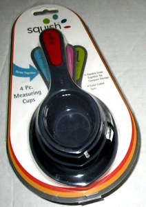 SQUISH Brand ~ Colored ~4Pc. ~ Measuring Cup Set - Picture 1 of 1