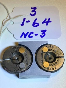 LINLINCOLN - MEDIDORES DE ANILLO DE HILO - 1-64 NC-3 GB .0628 NO GO- .0615 - Imagen 1 de 2