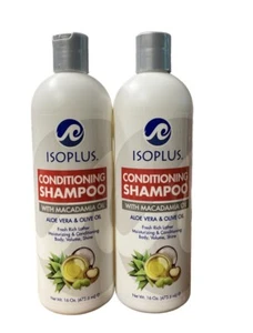 2 Isoplus Conditioning Shampoo With Macadamia Oil Aloe Vera & Olive Oil 16 oz - Picture 1 of 1