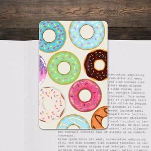 Donut - Donutsmuster Kunststoff Lesezeichen - Donut Geschenkidee - Bild 1 von 1