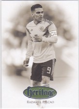 2018 Futera Unique Heritage Silver #066 Radamel Falcao Colombia 30/39