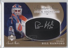 2007 Upper Deck Sweet Shot Signature Shots/Saves Puck Signings Bill Ranford Auto