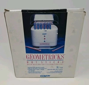 Conair Geometricks Hot Sticks Soft Flexible Rollers Hair Curlers 1989 HS20 - Picture 1 of 8