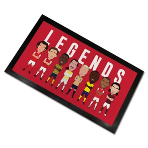 Arsenal Legends Vector Heroes Bar Runner Mat Wright Henry etc Man Cave Bar - Picture 1 of 3