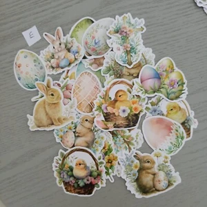 25pc Random Easter Stickers Craft Books Laptop DIY Decorate AUS Free Post E - Picture 1 of 2