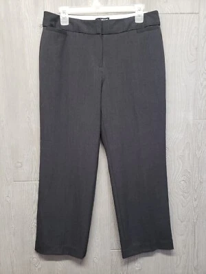 Liz Claiborne Pants Womens 12PS Petite Short Career Audra Stretch 33x26 Charcoal - Image 1 of 4