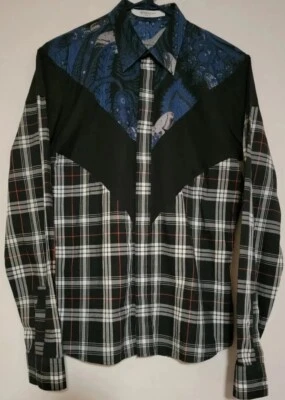 Givenchy на пуговицах платье рубашка мужская (38) США 15 маленький.  - Изображение 1 из 4