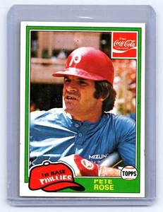 1981 Topps Coca-Cola Philadelphia Phillies #8 Pete Rose EX - Picture 1 of 2