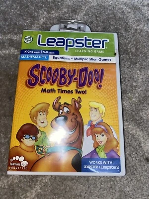 Leapster 1 and 2 Leap Frog Scooby Doo Math  Game K-2nd Learning Game cartridge - Image 1 of 3